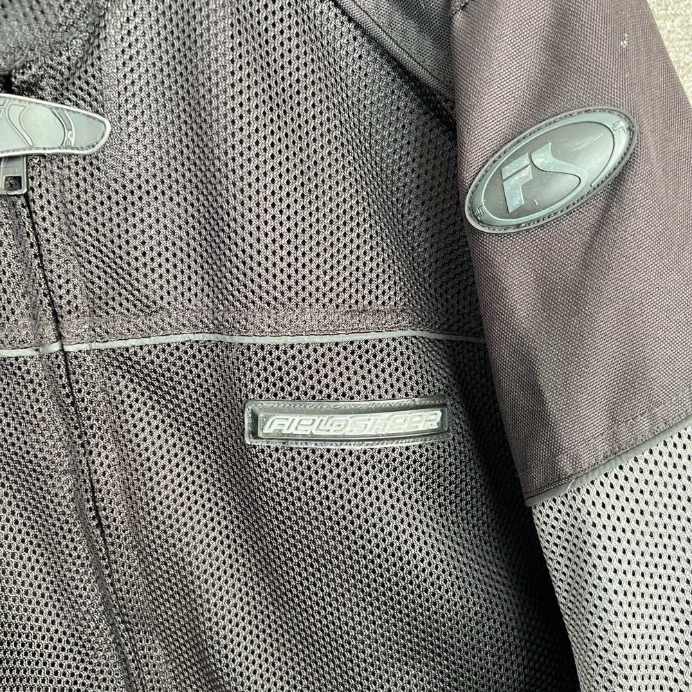 Fieldsheer Motorcycle Riding Jacket XL Black Mesh Padded Armor Real Gear Riders - Picture 3 of 11